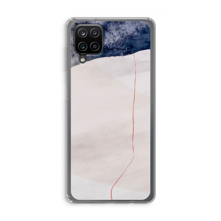 Stone White: Samsung Galaxy A12 Transparant Hoesje