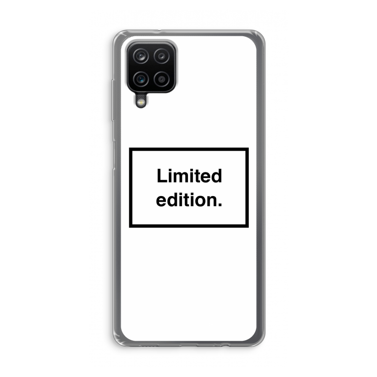 Limited edition: Samsung Galaxy A12 Transparant Hoesje