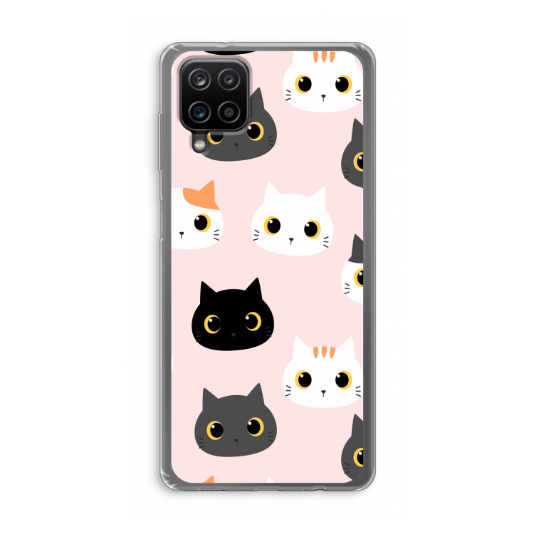 Katten: Samsung Galaxy A12 Transparant Hoesje