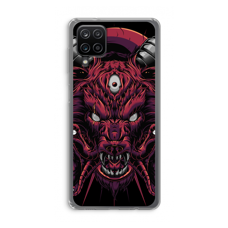 Hell Hound and Serpents: Samsung Galaxy A12 Transparant Hoesje