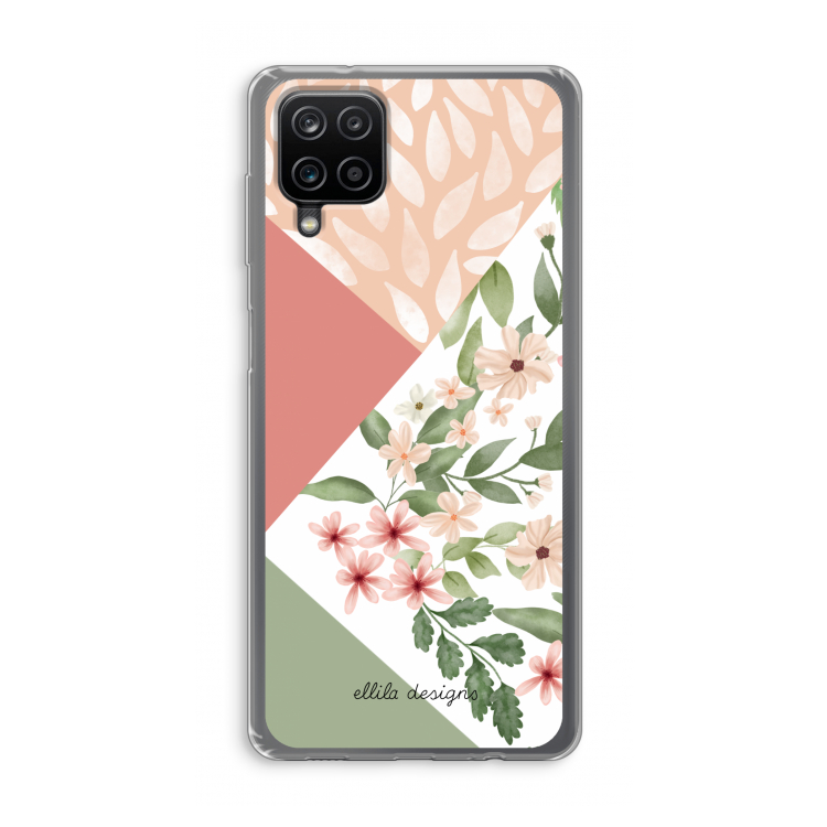 Sweet heaven geometrics: Samsung Galaxy A12 Transparant Hoesje