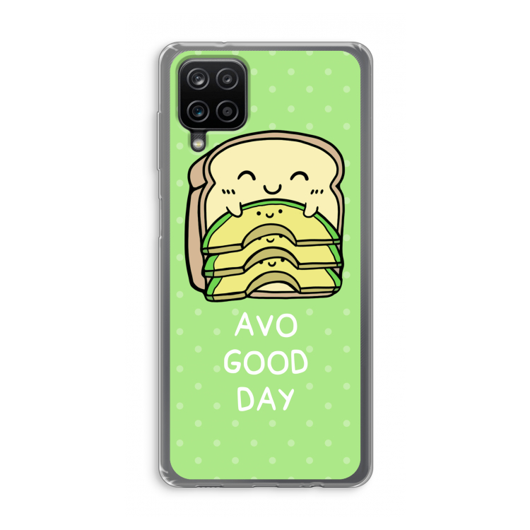 Avo Good Day: Samsung Galaxy A12 Transparant Hoesje
