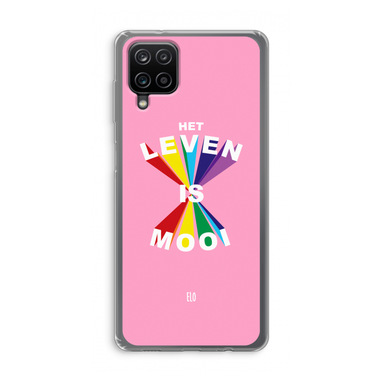 Het Leven Is Mooi: Samsung Galaxy A12 Transparant Hoesje