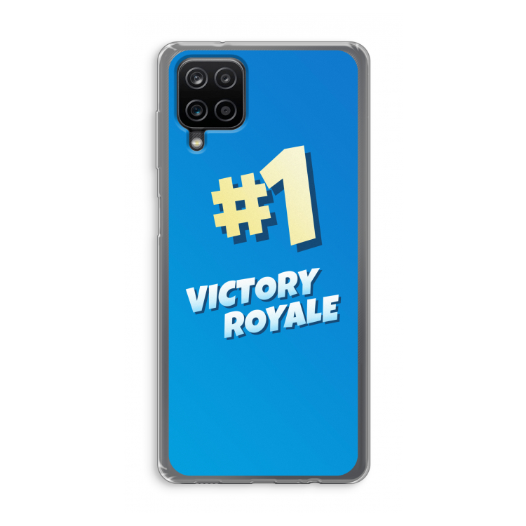 Victory Royale: Samsung Galaxy A12 Transparant Hoesje