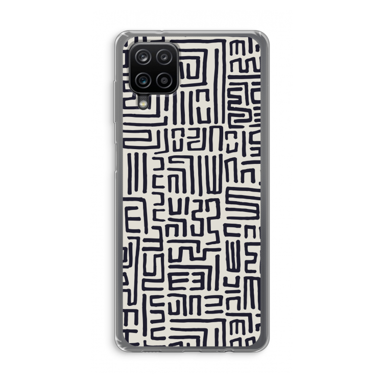 Moroccan Print: Samsung Galaxy A12 Transparant Hoesje