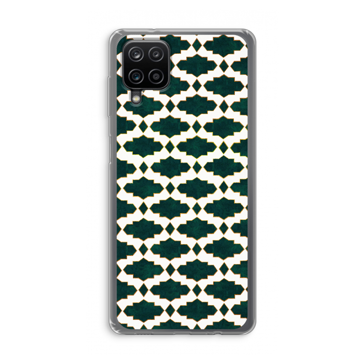 Moroccan tiles: Samsung Galaxy A12 Transparant Hoesje