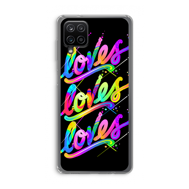 Loves: Samsung Galaxy A12 Transparant Hoesje