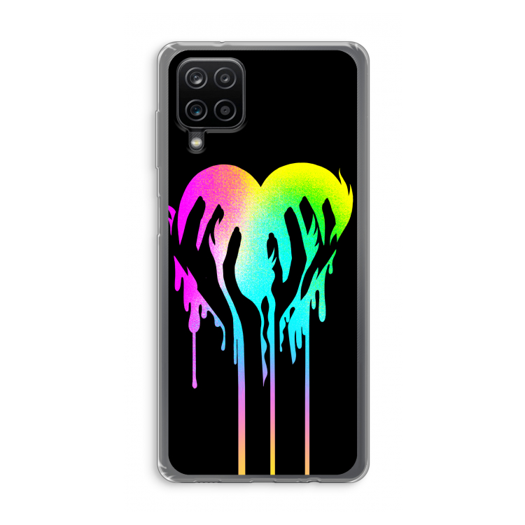 Hold My Heart: Samsung Galaxy A12 Transparant Hoesje