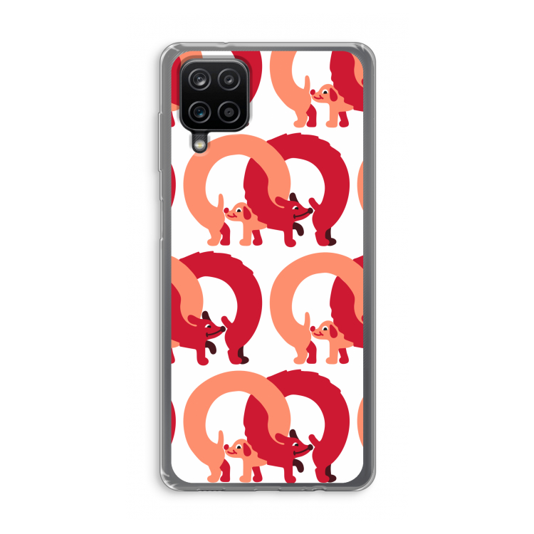 Dogs: Samsung Galaxy A12 Transparant Hoesje