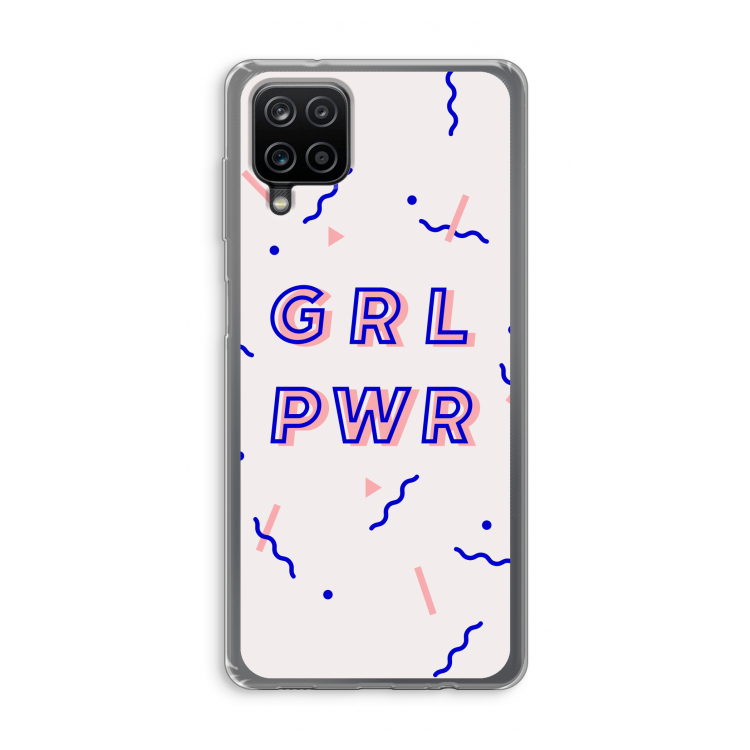 GRL PWR: Samsung Galaxy A12 Transparant Hoesje