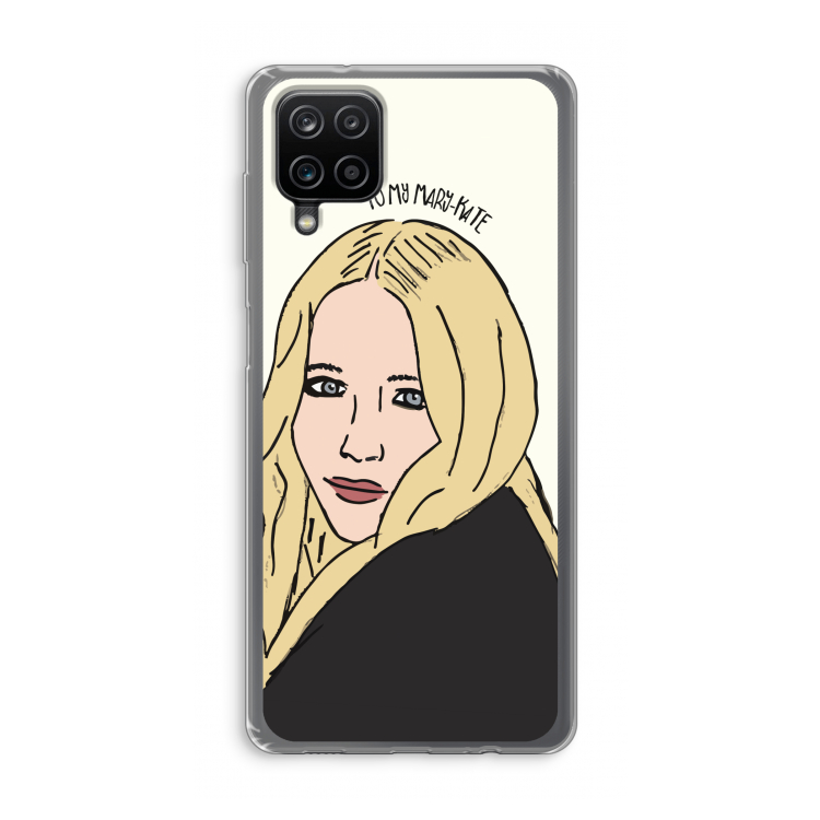 Mary Kate: Samsung Galaxy A12 Transparant Hoesje