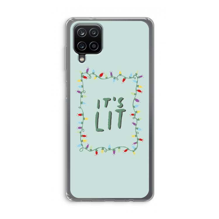 It's Lit: Samsung Galaxy A12 Transparant Hoesje