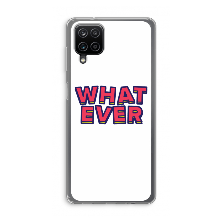 Whatever: Samsung Galaxy A12 Transparant Hoesje