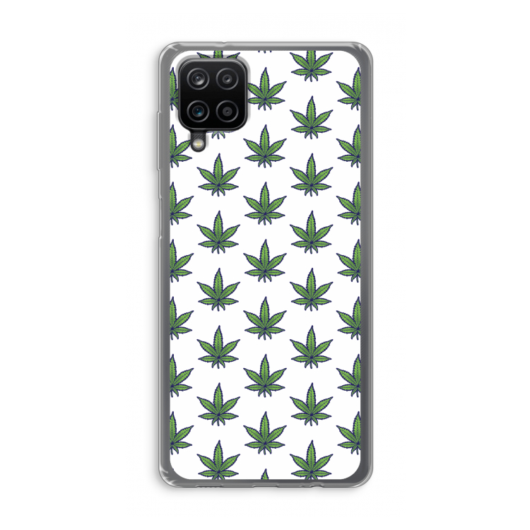 Weed: Samsung Galaxy A12 Transparant Hoesje