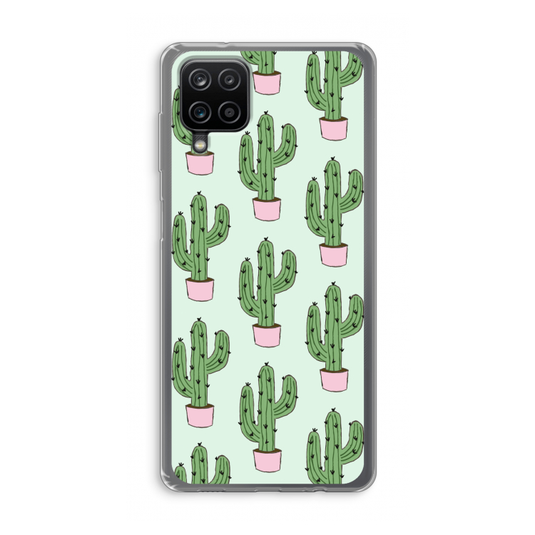 Cactus Lover: Samsung Galaxy A12 Transparant Hoesje