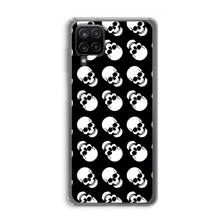 Musketon Skulls: Samsung Galaxy A12 Transparant Hoesje