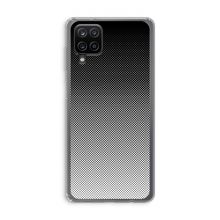 Musketon Halftone: Samsung Galaxy A12 Transparant Hoesje