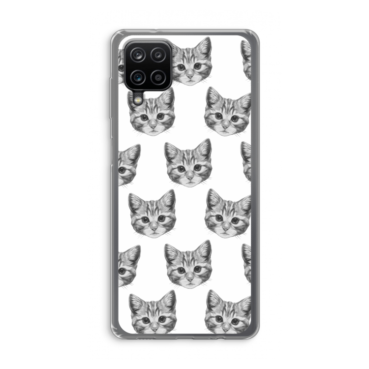 Kitten: Samsung Galaxy A12 Transparant Hoesje