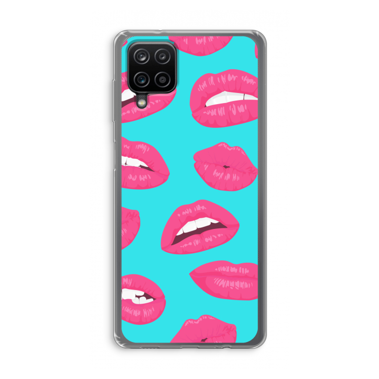 Bite my lip: Samsung Galaxy A12 Transparant Hoesje
