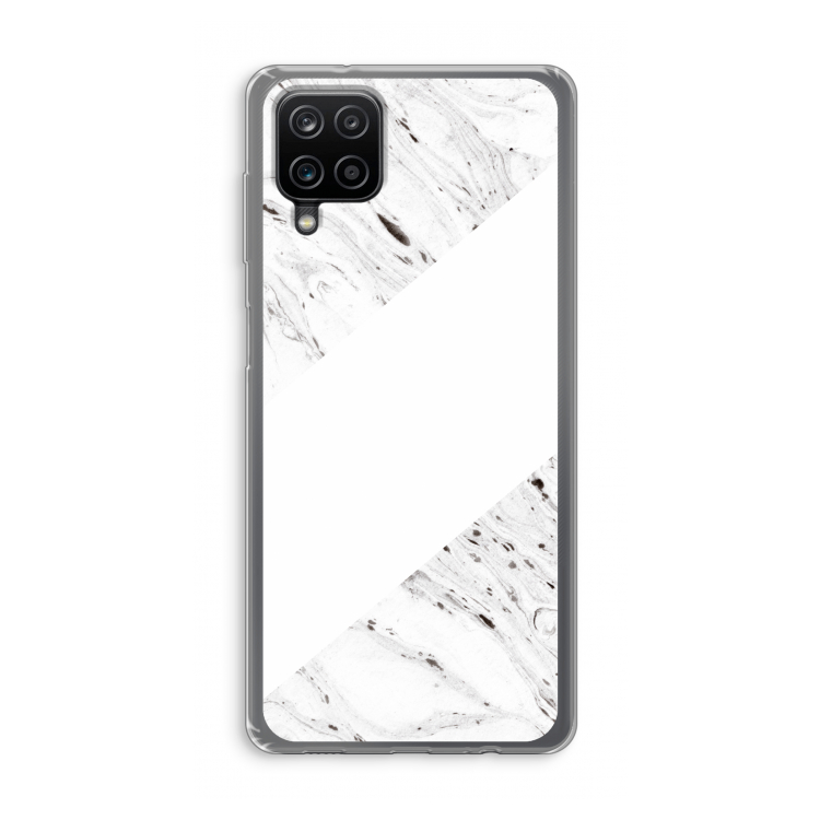 Biggest stripe: Samsung Galaxy A12 Transparant Hoesje