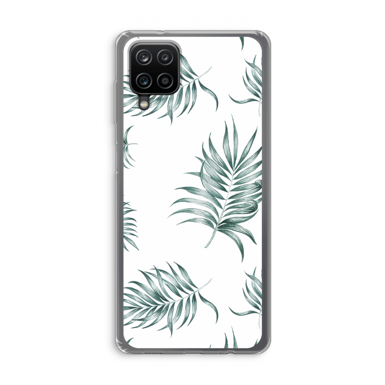 Simple leaves: Samsung Galaxy A12 Transparant Hoesje