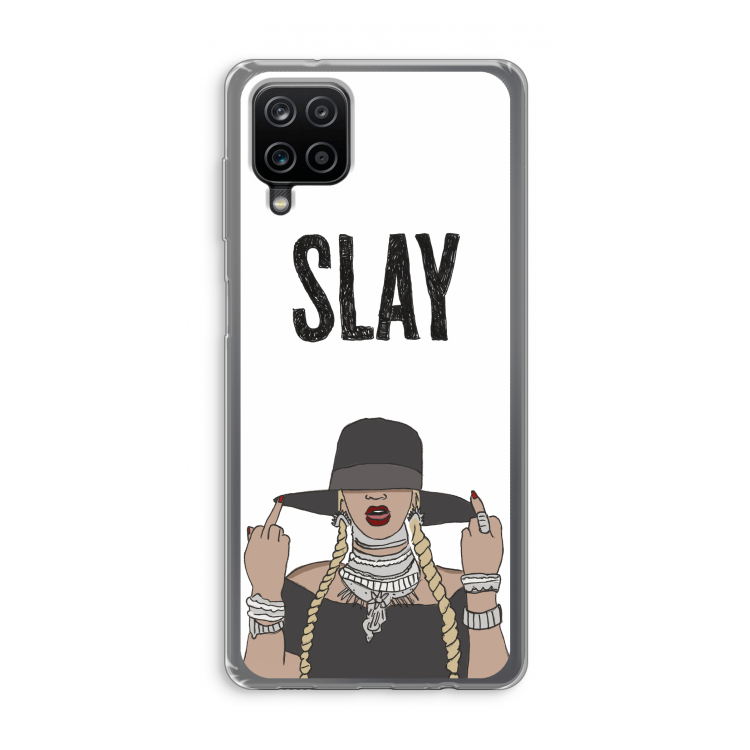 Slay All Day: Samsung Galaxy A12 Transparant Hoesje