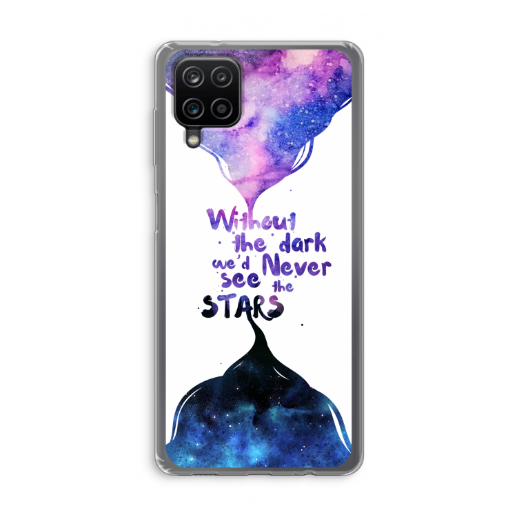 Stars quote: Samsung Galaxy A12 Transparant Hoesje