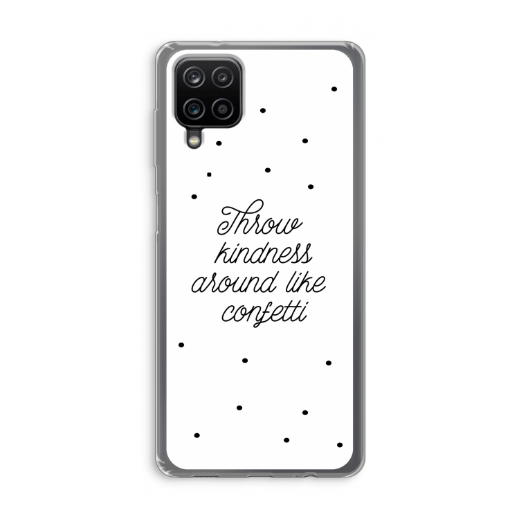Confetti: Samsung Galaxy A12 Transparant Hoesje