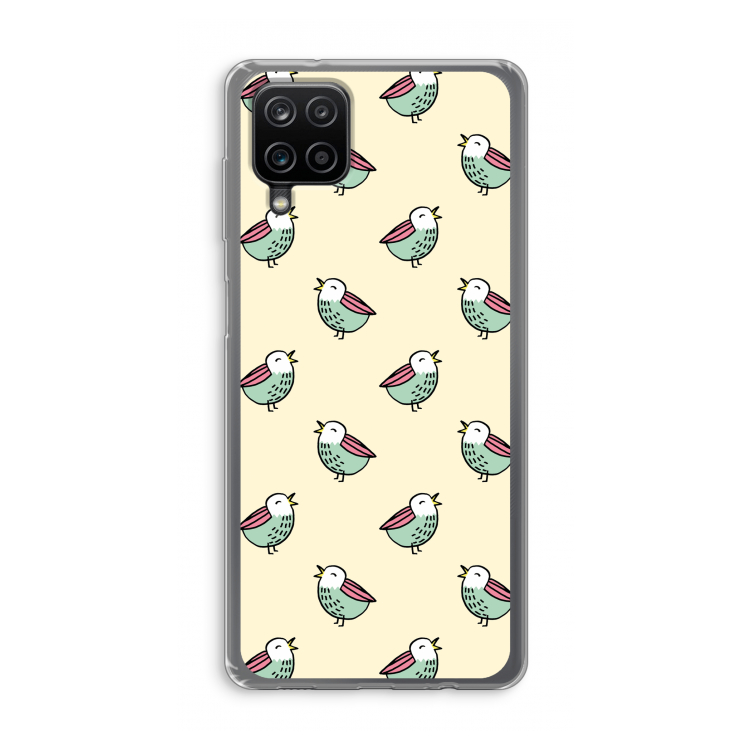 Vogeltjes: Samsung Galaxy A12 Transparant Hoesje