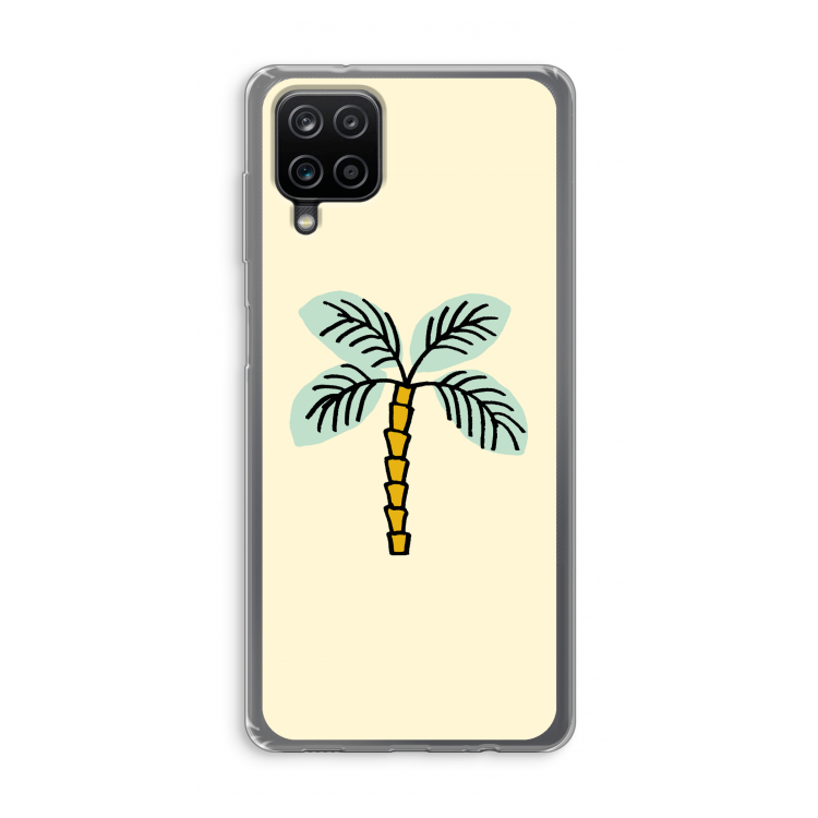 Palmboom: Samsung Galaxy A12 Transparant Hoesje
