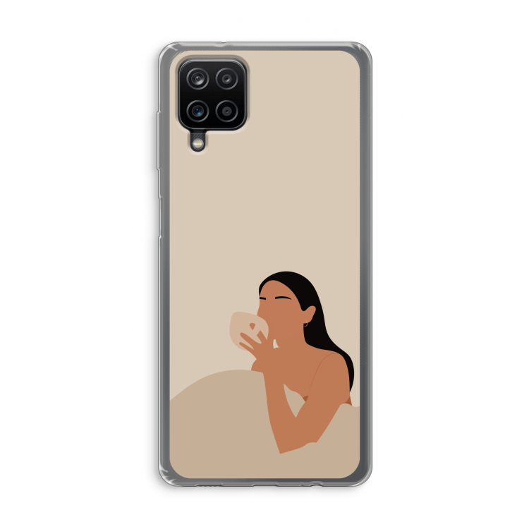 Fresh coffee: Samsung Galaxy A12 Transparant Hoesje