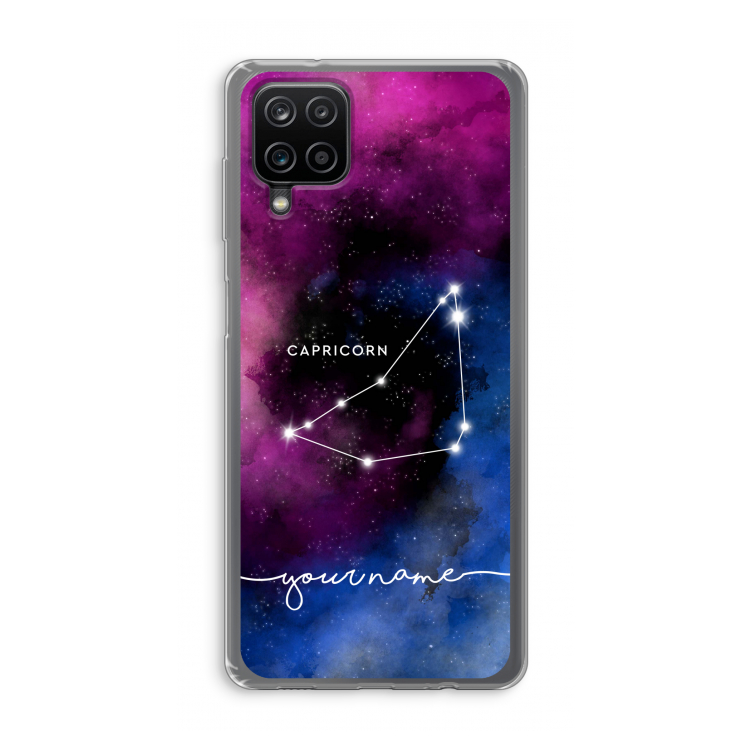 Sterrenbeeld - Donker: Samsung Galaxy A12 Transparant Hoesje