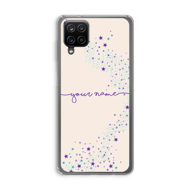 Sterren: Samsung Galaxy A12 Transparant Hoesje