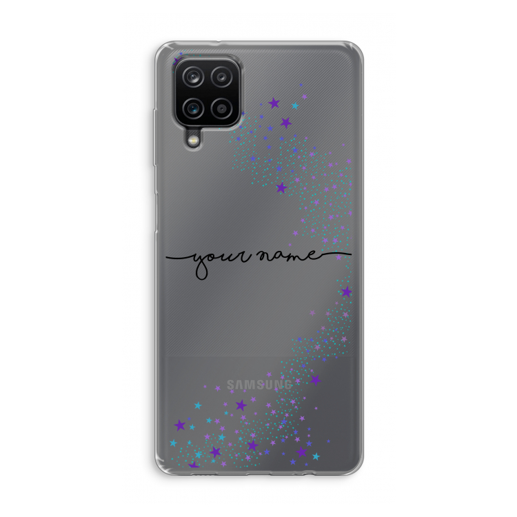Sterren: Samsung Galaxy A12 Transparant Hoesje