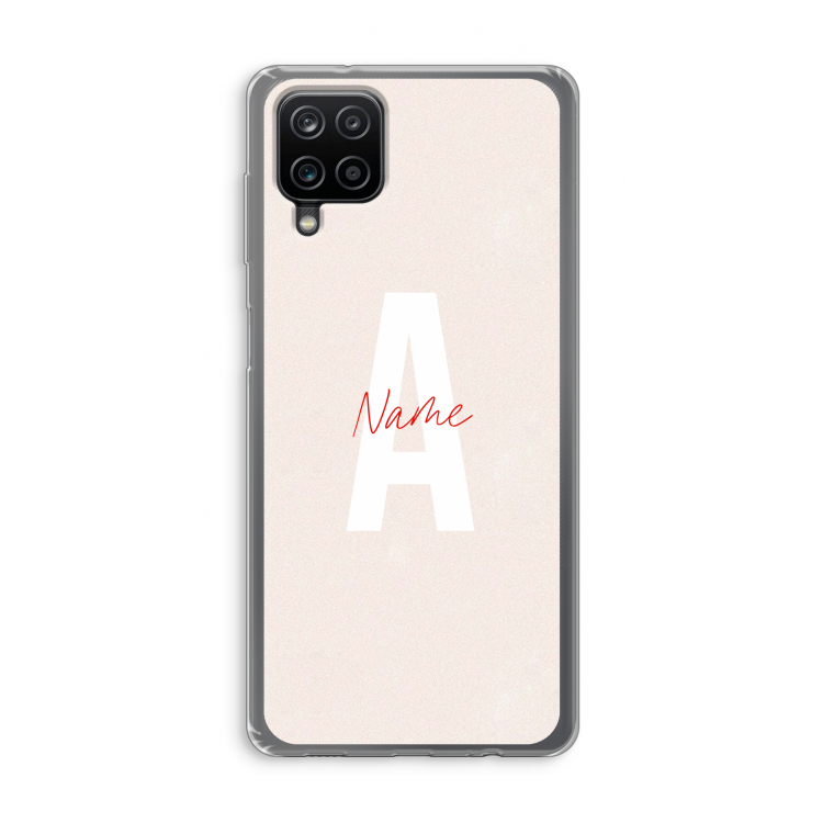 Strawberry Milkshake: Samsung Galaxy A12 Transparant Hoesje