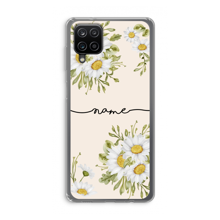 Daisies: Samsung Galaxy A12 Transparant Hoesje