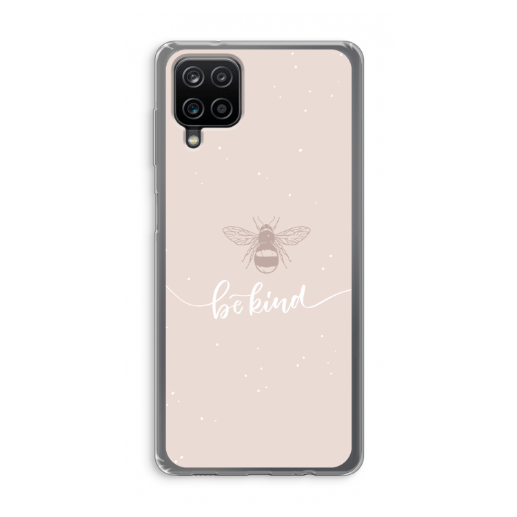 Be(e) kind: Samsung Galaxy A12 Transparant Hoesje