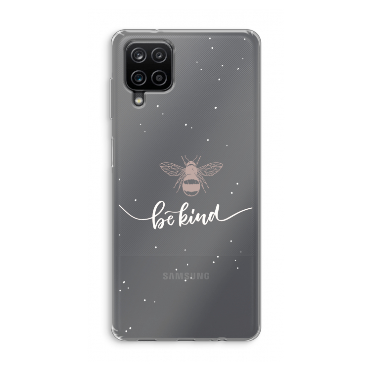 Be(e) kind: Samsung Galaxy A12 Transparant Hoesje
