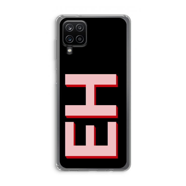 Monogram: Samsung Galaxy A12 Transparant Hoesje