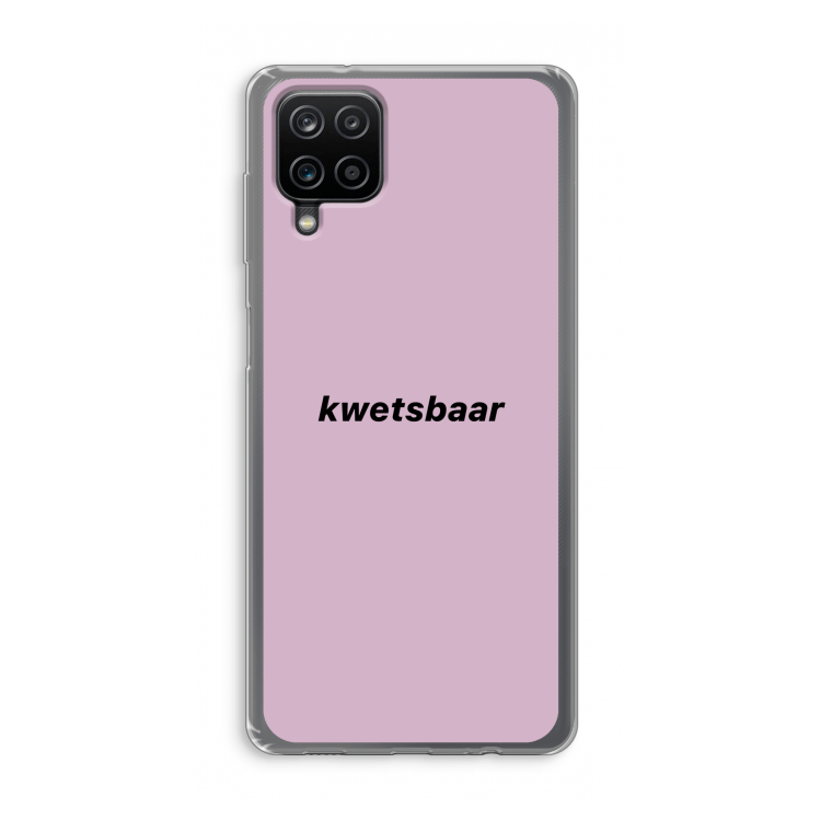 kwetsbaar: Samsung Galaxy A12 Transparant Hoesje