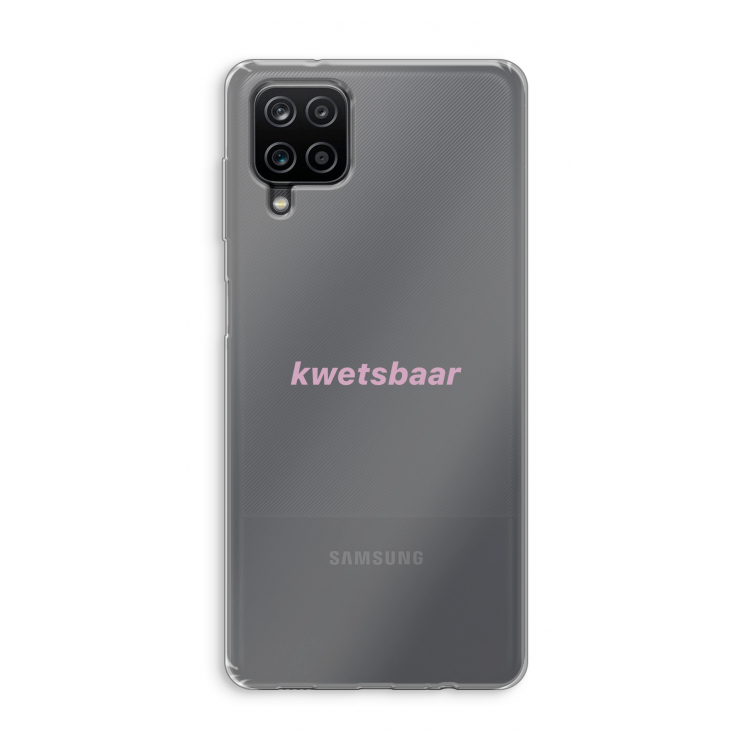 kwetsbaar: Samsung Galaxy A12 Transparant Hoesje