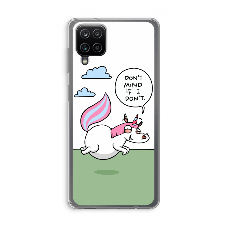 Unicorn: Samsung Galaxy A12 Transparant Hoesje