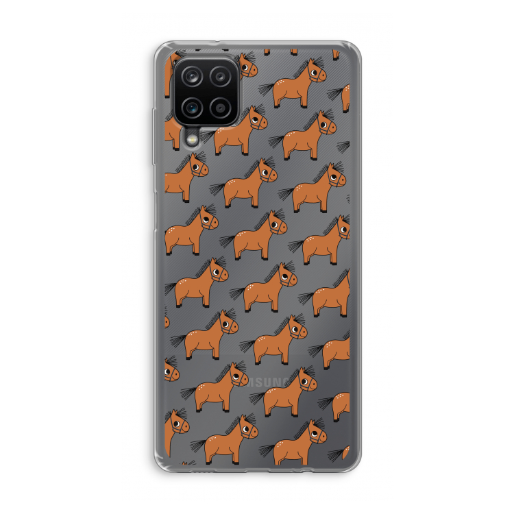Pony: Samsung Galaxy A12 Transparant Hoesje
