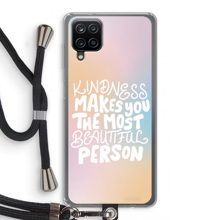 The prettiest: Samsung Galaxy A12 Transparant Hoesje met koord