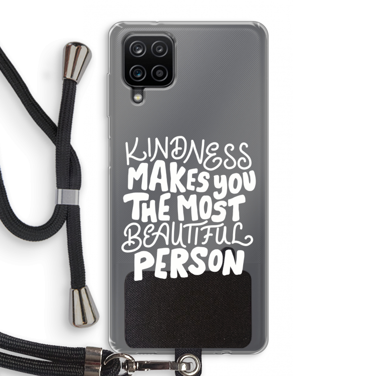 The prettiest: Samsung Galaxy A12 Transparant Hoesje met koord