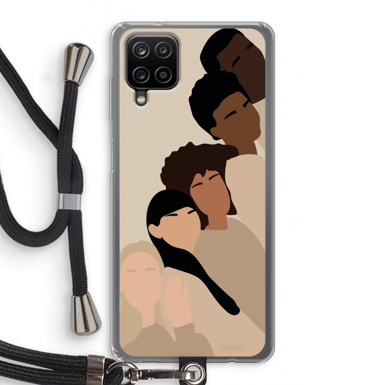 Sweet creatures: Samsung Galaxy A12 Transparant Hoesje met koord