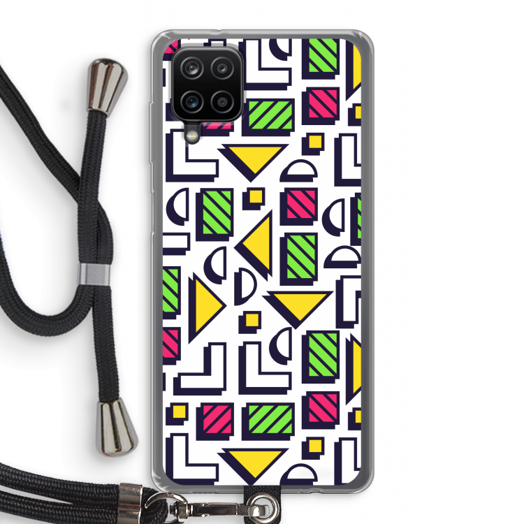 8-bit N°4: Samsung Galaxy A12 Transparant Hoesje met koord