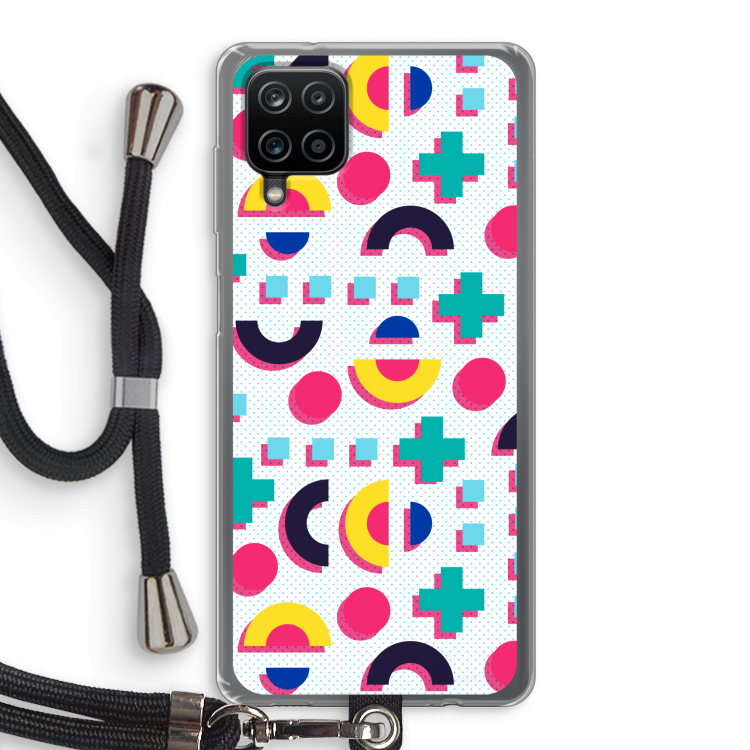 8-bit N°2: Samsung Galaxy A12 Transparant Hoesje met koord