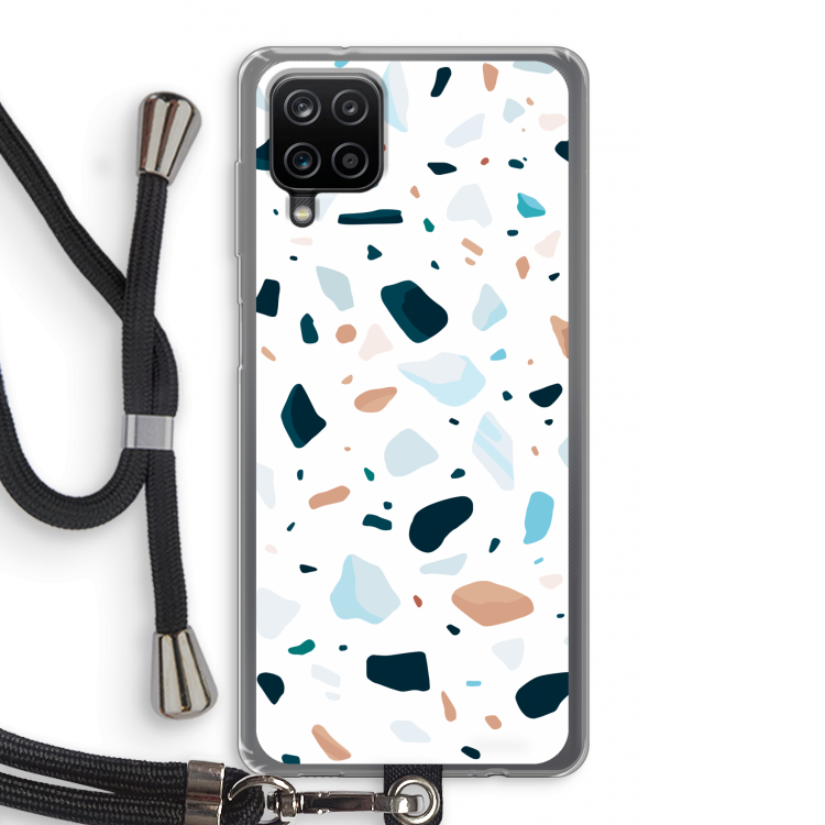Terrazzo N°13: Samsung Galaxy A12 Transparant Hoesje met koord