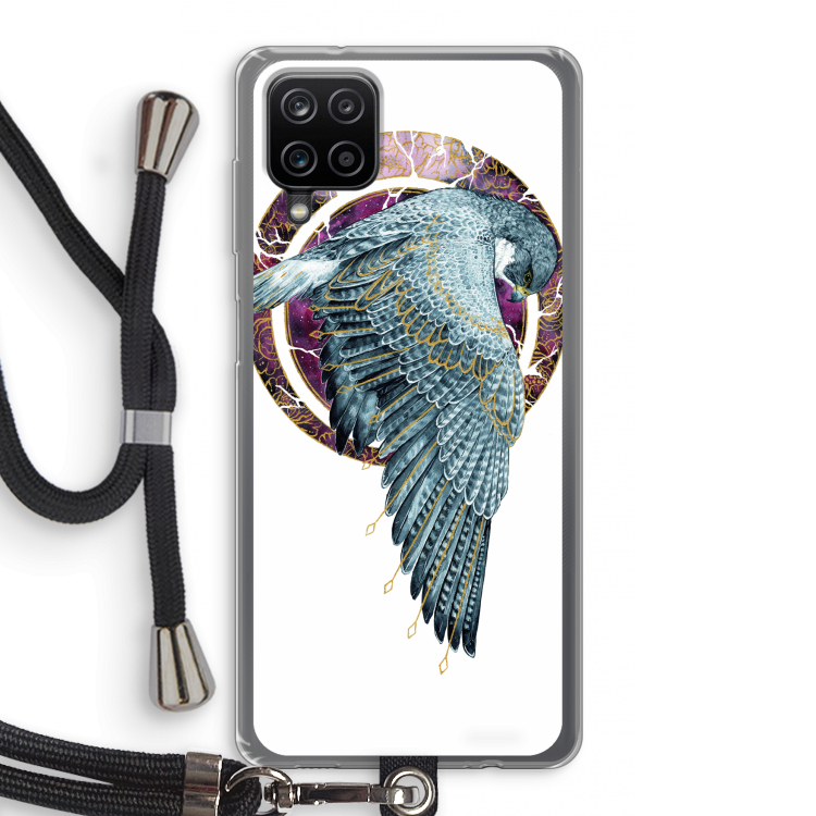 Golden Falcon: Samsung Galaxy A12 Transparant Hoesje met koord